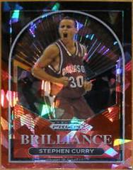 Stephen Curry [Red Ice] #18 Basketball Cards 2023 Panini Prizm Draft Picks Brilliance Prices