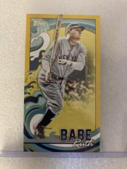 Babe Ruth [Gold] #MRIP-BR Baseball Cards 2022 Topps Rip Mini Prices