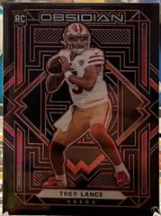 Trey Lance [Red] #104 Football Cards 2021 Panini Obsidian Prices