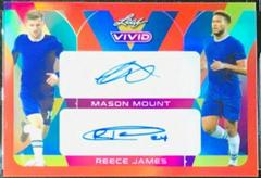 Mason Mount , Reece James [Red] Soccer Cards 2022 Leaf Vivid Dual Autographs Prices