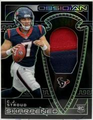 C.J. Stroud [Green Electric Etch] #140 Football Cards 2023 Panini Obsidian Prices