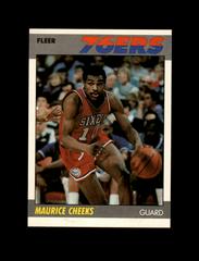Maurice Cheeks #20 Basketball Cards 1987 Fleer Prices