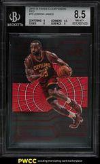 LeBron James [Red] Basketball Cards 2015 Panini Clear Vision Prices