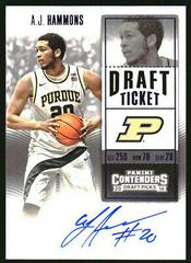 A. J. Hammons [Autograph Draft Ticket Blue Foil] #158 Basketball Cards 2016 Panini Contenders Draft Picks Prices