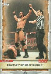 Drew McIntyre Def. Seth Rollins #50 Wrestling Cards 2020 Topps WWE Road to WrestleMania Prices