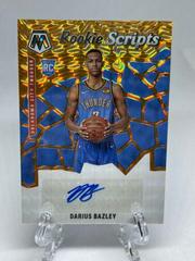 Darius Bazley [Orange] #RS-DBZ Basketball Cards 2019 Panini Mosaic Rookie Scripts Prices