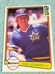 Rene Lachmann [(Lachemann)] #600 Baseball Cards 1982 Donruss Prices