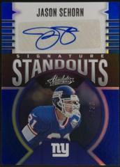 Jason Sehorn [Blue] #SS-11 Football Cards 2023 Panini Absolute Signature Standouts Prices