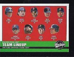 Boston Red Sox #103 Baseball Cards 2001 Upper Deck Vintage Prices