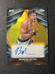 Brandon Royval [Gold Refractor] #CVA-BRO Ufc Cards 2024 Topps Chrome UFC Veteran Autograph Prices