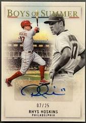 Rhys Hoskins [Gold] #BOS-RH Baseball Cards 2022 Panini Chronicles Boys of Summer Autographs Prices