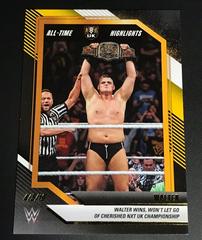 WALTER [Black and Gold] #12 Wrestling Cards 2022 Panini NXT WWE All Time Highlights Prices