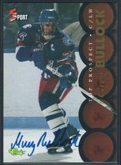Greg Bullock Hockey Cards 1995 Classic Autographs Prices