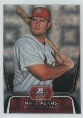 Matt Adams [Xfractor] #BPP1 Baseball Cards 2012 Bowman Platinum Prospects Prices