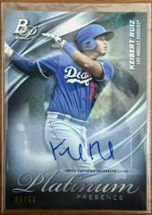 Keibert Ruiz [Autograph] Baseball Cards 2019 Bowman Platinum Presence Prices