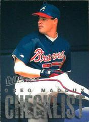Greg Maddux #4 Baseball Cards 1997 Ultra Checklists Prices