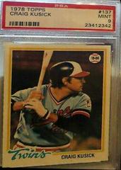 Craig Kusick #137 Baseball Cards 1978 Topps Prices
