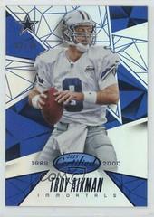 Troy Aikman [Mirror Blue] Football Cards 2015 Panini Certified Prices