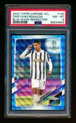 Cristiano Ronaldo [Blue Wave] Soccer Cards 2020 Topps Chrome UEFA Champions League Prices