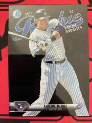 Aaron Judge Baseball Cards 2017 Bowman Mega Box Chrome Rookie of the Year Favorites Prices