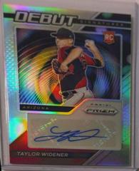 Taylor Widener [Silver Prizm] #DS-TW Baseball Cards 2021 Panini Prizm Debut Signatures Prices