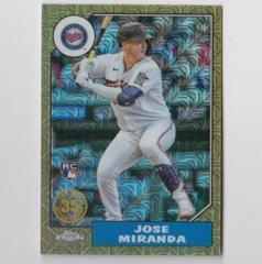 Jose Miranda [Gold] #T87C-33 Baseball Cards 2022 Topps Update 1987 Chrome Prices