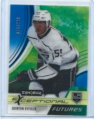 Quinton Byfield [Blue] Hockey Cards 2021 Upper Deck Synergy Exceptional Futures Prices