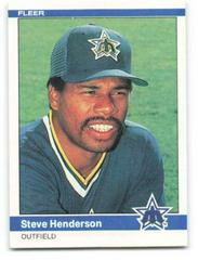 Steve Henderson Baseball Cards 1984 Fleer Prices