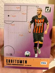 Theo Hernandez [Purple] Soccer Cards 2022 Panini Donruss Craftsmen Prices
