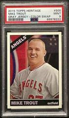 Mike Trout [Gray Jersey Color Swap] #500 Baseball Cards 2015 Topps Heritage Prices