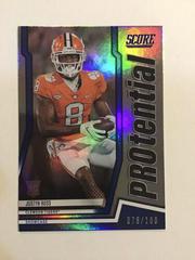 Justyn Ross [Showcase] Football Cards 2022 Panini Score Protential Prices
