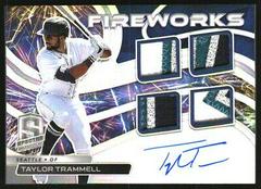 Taylor Trammell Baseball Cards 2022 Panini Chronicles Fireworks Fabric Signatures Prices