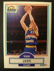 Todd Lichti #51 Basketball Cards 1990 Fleer Prices