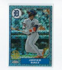 Javier Baez [Blue] #T87C-19 Baseball Cards 2022 Topps Update 1987 Chrome Prices