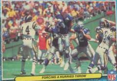 Seattle Seahawks [Forcing A Hurried Throw] Football Cards 1986 Fleer Team Action Prices