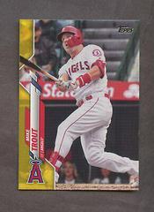 Mike Trout [Yellow] #1 Baseball Cards 2020 Topps Prices