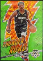 Anthony Edwards [Green Fluorescent] #15 Basketball Cards 2022 Panini Mosaic Thunder Road Prices