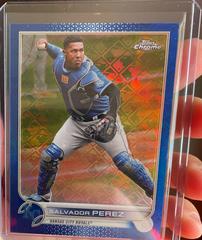 Salvador Perez [Blue] #2 Baseball Cards 2022 Topps Chrome Logofractor Prices