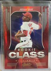 Josiah Gray [Spectrum Red] Baseball Cards 2022 Panini Absolute Rookie Class Prices