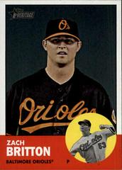 Zach Britton #19 Baseball Cards 2012 Topps Heritage Prices