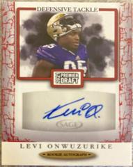 Levi Onwuzurike [Red] #A101 Football Cards 2021 Sage Premier Draft Autographs Prices