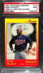 Kirby Puckett [1989 A. L. Batting Champ] Baseball Cards 1991 Star Nova Edition Prices