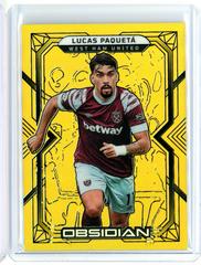 Lucas Paqueta [Gold Flood] #100 Soccer Cards 2022 Panini Obsidian Prices