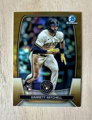 Garrett Mitchell [Gold] #3 Baseball Cards 2023 Bowman Chrome Prices
