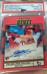 Bryson Stott [Red] #AC-BS Baseball Cards 2022 Topps Brooklyn Collection Autographs Prices