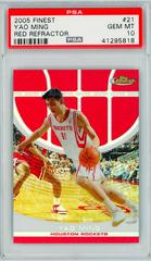 Yao Ming [Red Refractor] Basketball Cards 2005 Finest Prices