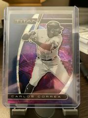 Carlos Correa [Blue Ice] #21 Baseball Cards 2021 Panini Chronicles Titan Prices