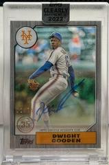 Dwight Gooden [Black] #87TBA-DG Baseball Cards 2022 Topps Clearly Authentic 1987 Autographs Prices