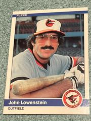 John Lowenstein Baseball Cards 1984 Fleer Prices