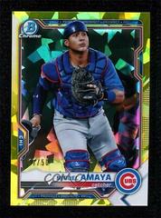 Miguel Amaya [Yellow Refractor] #BCP-148 Baseball Cards 2021 Bowman Sapphire Prices